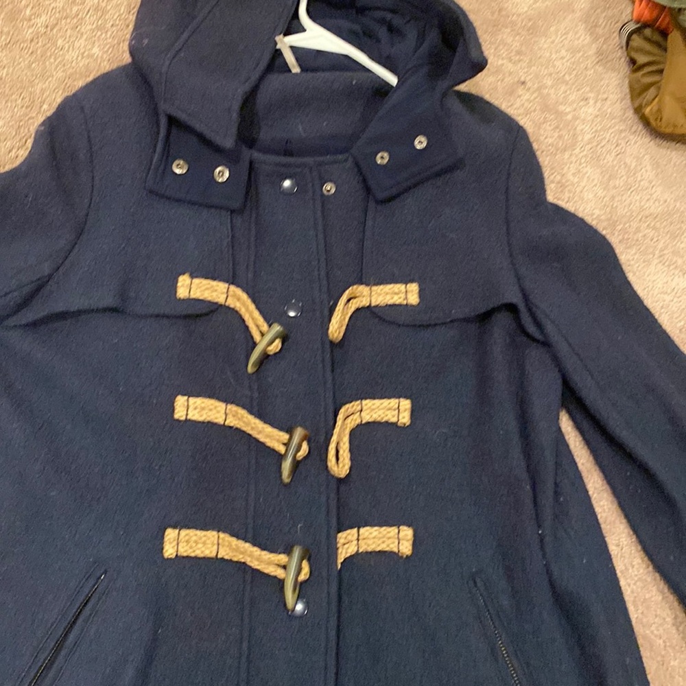 Navy blue coat/ free people size S